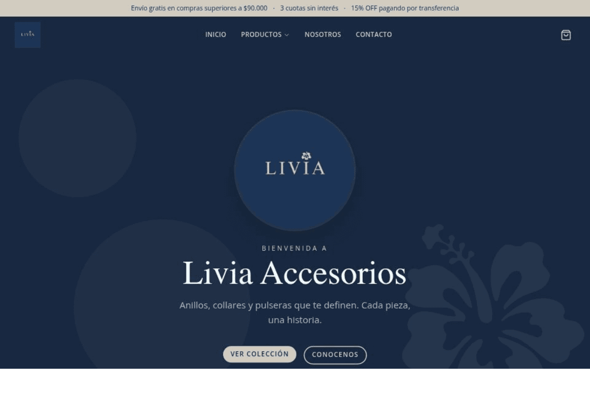 E-commerce Livia Accesorios